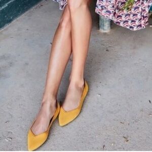 Elegant Mustard Flats for Women